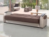 ספה תלת מושבית בצבע חום דגם גאמה