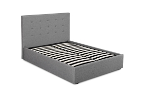 מיטה זוגית בצבע אפור דגם KARL בגודל 140/190ס"מ